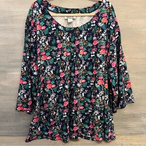 Anthony‎ Richards 100% Cotton Floral Smock Top 5X Good Condition